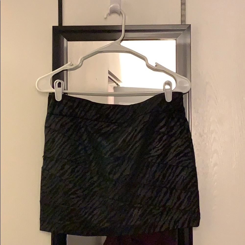 Black zebra skirt